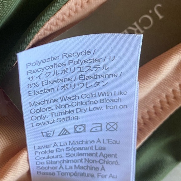 J. Crew 50 UPF Protection NWT Women’s Size M Curved Waist Cheeky Bikini Bottom - Picture 3 of 6